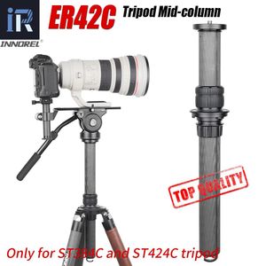 Tillbehör Innorel ER42C TripoD Center Column Extension Rod Carbon Fiber Tube Midcolumn för DSLR Camera Suit för ST384C/ST424C stativ