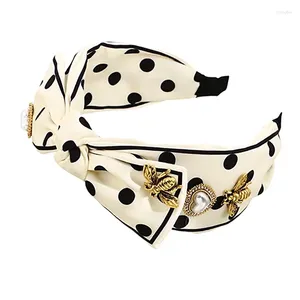 Design Charming Spot Kreuzgeknüpfte Stirnbänder für Frauen Boho Vintage Gold Biene Hiar Accessoires Modeschmuck Geschenk