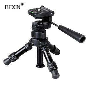 Tutucular Profesyonel Fotoğrafçılık Seyahat Taşınabilir Kompakt Hafif Mini Tripod Kamera Standı DSLR SLR Kamera için Pan Kafası ile