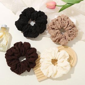 Haarschmuck im koreanischen Stil, einfacher künstlerischer Puff-Ring-Kopfschmuck, hochwertiger, vielseitiger Krawattenseil-Brötchen-Ornament