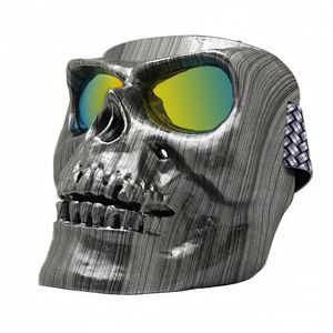 Okulary Skull Motorcycle Maski Airsoft Bezpieczeństwo Gogle pełne twarz Outdoor Ghost Army Mężczyźni Kobiety Zombie Straszne szkieletowe okulary przeciwsłoneczne