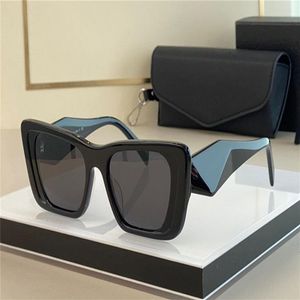 Ny modedesign Solglasögon 08WF Cat Eye Plate Frame Diamond Shape Temples Populära och enkel stil utomhus UV400 Protection219L