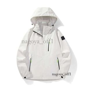 2023 Single Stormshell Coat Men's and Women's Fall Nowy transgranika przez dużą kurtkę prosta kamienie wypoczynkowe wyspa Jacke 55