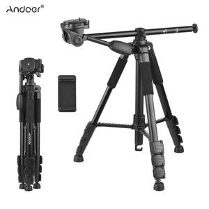 Zubehör Andoer 157cm Stativ Horizontal Kamera Tripod Ständer Aluminiumlegierung 5 kg Nutzlast 1/4in Telefonklemme Tragetasche für Videoaufzeichnungen