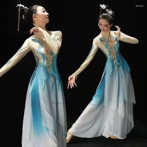 Stage Wear 2023 Women Traditional Chinese Dance Dress Performance Costume National Costumes Hanfu Sequins