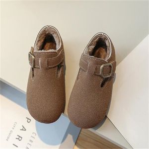 Utomhus barn skor avslappnade sneakers vinter barn plus sammet skor småbarn baby skor flickor pojkar varm loafer sko