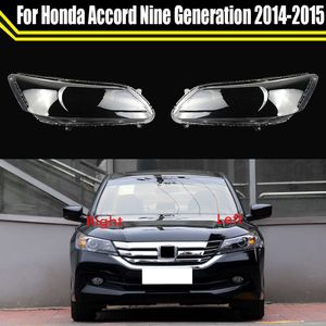 Car Headlight Cover Lens Glass Shell Front Headlamp Auto Light Transparent Lampshade for Honda Accord Nine Generation 2014 2015