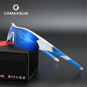 Очки Comaxsun Поляризованные спортивные мужские солнцезащитные очки Дорожные велосипедные очки Защитные очки для езды на горном велосипеде Очки 5 Len 816