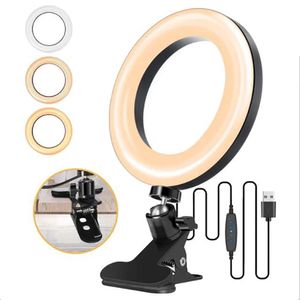 Aksesuarlar Hoce Dolgu Fotoğraf Aydınlatma Telefon Ringlight Tripod Stand Fotoğraf LED selfie döndürülebilir kontrol yüzüğü Işık Klip lambası Youtube Canlı