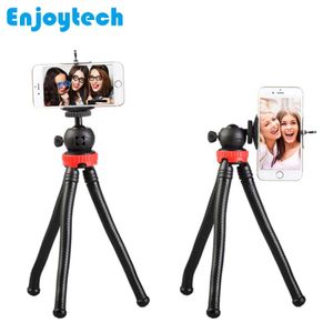 Holders Flexible Octopus Mini Tripod With Holder For Iphone Xiaomi Samsung Huawei Phones Mounts For Gopro Hero Canon Nikon DSLR Cameras