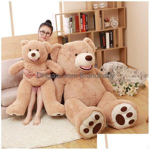 Plüschpuppen 1 Stück Riesige Größe 100 cm USA Nt Bärenhaut Teddy Hl Gute Qualität Großhandelspreis Verkauf Spielzeug Geburtstagsgeschenke für Mädchen Baby Drop DHNXF