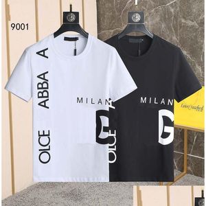 Men'S T-Shirts 2023 New Designer Of Luxury T-Shirt Quality Letter Tee Short Sleeve Spring Summer Tide Men And Women T Shirt Size M-Xxx Dhplk