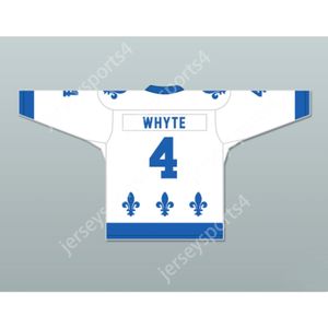 Custom BOB WHYTE 4 LE NATIONAL DE QUEBEC HOCKEY JERSEY LANCE ET COMPTE NEW Top Stitched S-M-L-XL-XXL-3XL-4XL-5XL-6XL