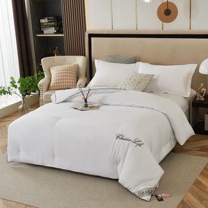 Set di trapunte 100% naturale trapunta in seta di gelso di lusso queen king size piumino estate inverno coperta spessa trapunta singola coppia biancheria da letto riempitivo 231215