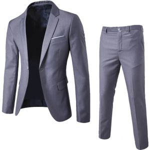 Męskie garnitury Blazers Mężczyzn Blazer Spodnie Zestawy Silny kolor długi rękaw Slim Fit Turndown Kołnierz Temperament One Button Pockets Set Ubrania 231216
