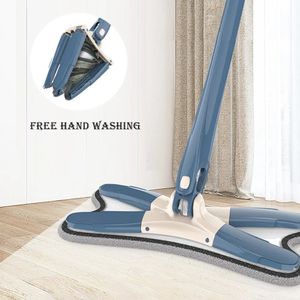 Esfregões tipo X Limpeza de piso Almofadas de microfibra reutilizáveis 360 graus Espremedor plano para lavagem doméstica Ferramentas de limpeza doméstica mágica 231216