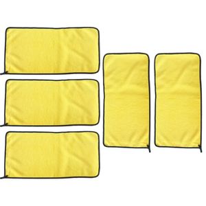 Sponges Scouring Pads 5Pcs 30x60cm Car Care Towel Detailing 600gsm Super Absorbency Cleaning Auto Polishing Cloth Home Clean Tools C09 231216