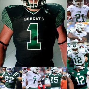 Özel Ohio Bobcats Futbol Forması Koleji 12 Nathan Rourke 28 O'Shaan Allison 24 De'Montre Tuggle 6 Isiah Cox 5 Shane Hooks 88 Ryan Luehrman 47 Austin Conrad