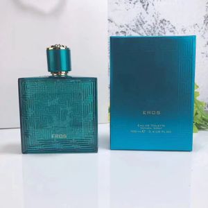 Kolonia luksusowa marka eros men perfumy 100 ml niebieska eau de toalety długotrwały zapach edt eros love flame czerwona butelka zapach spray w kolorze wodnym