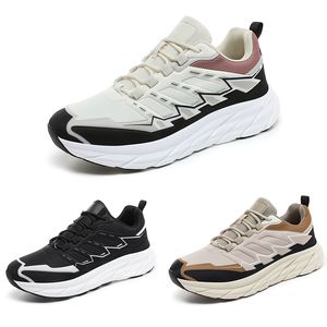 Men Running Shoes Hot Sale Flat Breathable Lace-Up Brown Cream-Coloured Mens Trainers Sports Sneakers Size 40-44