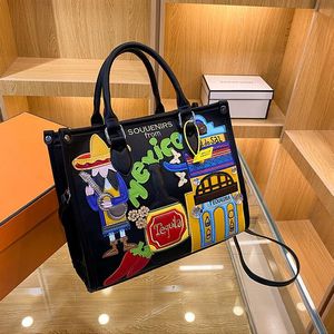 Stabilimenti all'ingrosso da donna Borse a tracolla 4 Colori Alti Senenti in pelle Spessa TOTE BAG Minority Graffiti Backpack Street Trend GamedBag 4457#