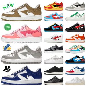 Ops Low Platform Casual Shoes Designer Mens Womens Sneakers SK8 Olive Pink Hyper Royal Blue Black Shark Light Smoke Grey Leather Panda Lows Skate Trainer