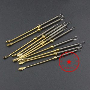 Oro Argento Ottone Fumo Erba Tabacco Impianti petroliferi Pala Dabber Scoop Cucchiaio di paglia Bastone Poker Rod Bubbler Pipa ad acqua Bong Portasigarette DHL