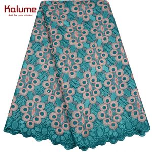 Fabric and Sewing African Cotton Lace Embroid 5 Yards Nigerian High Quality For Women Party Dress Cloth H983 231216