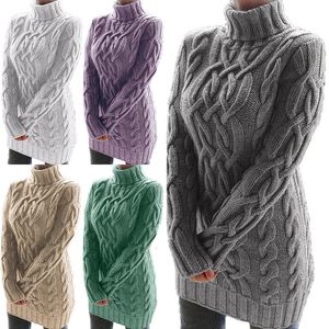 Kadın Sweaters Sonbahar ve Kış Sweater's Sawewear Kalınlaştırılmış Polo Yakası Uzun Kollu Retro Kalın İplik Dress Wear 231216