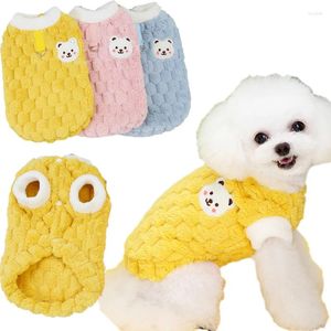 Dog Apparel Fleece Hoodie Coat Winter Blue Pink Short Sleeve Pet Clothes For Small Medium Dogs Chiwawa Puppy Jacket Topcoat