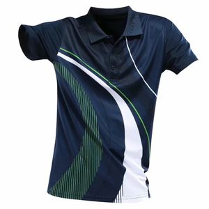 T-shirt da esterno Asciugatura rapida Abbigliamento da ping-pong Camicia da uomo T-shirt con stampa Uniformi da badminton Tuta sportiva da corsa estiva 231216