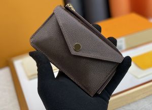 レディースデザイナーウォレットluxurys recto verso coin purseクラシックフラワーレターカードホルダー高品質の女性ファッションエンベロープオリジナルボックス付き小さなクラッチバッグ