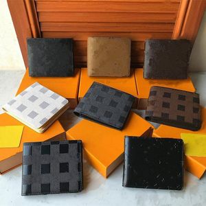 Topsigni di alta qualità Portafogli di portafogli Luxurys Ploid Luxurys v Mens Designer Women Wallet di fascia alta con borsa a tracota box box