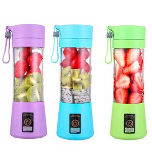 Fruit Vegetable Tools Electronic Mini 380ml Blender Mixer Cup USB Rechargeable Portable Smoothie Juicer Bottle 231216