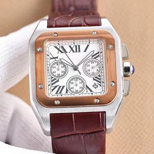 W20090X8 Top Montres Orologio da uomo clone di moda di alta qualità AAA 39 mm Bracciale in pelle di lusso in acciaio inossidabile con luce notturna Spitzenuhr in vetro zaffiro impermeabile