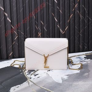 7A Designer Bag Women Chain Bag axelväska Högkvalitativ äkta läderväska crossbody väska Stylish Word Metal Letter Mönster axelväska - YS -886L gratis frakt