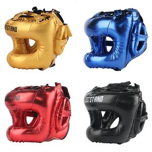 Skihelme Professionelle Erwachsene Männer Frauen Kickboxen Sanda MMA Helm Voller Schutz zum Schutz der Nase Free Combat Beam Vollgesichts-Kopfbedeckung 231216