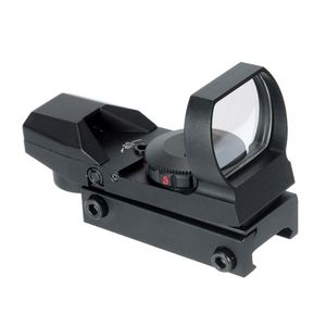 Jakt Multi-Reticle Red Dot Sight 4 Mönster Reticles Holographic Reflex Riflescope Fit Picatinny Rail
