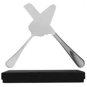 Geschirr-Sets, Kuchenmesser-Set, Steakmesser, Geschenkbox, Messer, Metall, Edelstahl, Hochzeitsserver