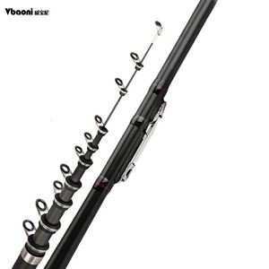 Båtfiskestavar Kolfiber Spinning Fishing Rod Power Telescopic Rock Fishing Pole Carp Feeder Travel Boats Sea 2.4M2.7M3.6M4.5M5.4M6. Vbboni 231216