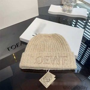 Loewee chapéu oficial de qualidade designer gorro bonés das mulheres dos homens inverno popular lã quente malha chapéu 01nsns