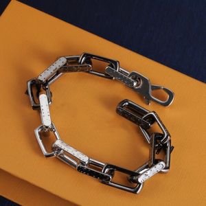 Top s925 Braccialetti di gioielli di design Catena a maglia cubana in oro 18 carati di lusso per braccialetto di marca da uomo Catene grossolane Bracciali bellissimi regali per fidanzato hanno scatola