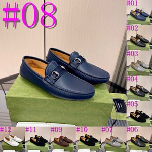 Boyut 40 Model Big 38-46 Erkekler Ayakkabılarda Kayıyor Sıradan Erkek Tasarımcı Loafers Yaz Adam Moccasins Orijinal Deri Erkek Daireler Lüks Business Shoe