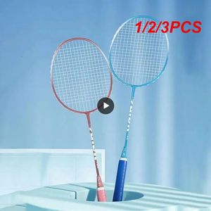 Raquetes de badminton 1/2/3 pçs durável raquete de badminton adequado para iniciantes aperto confortável alta elástica raquete de badminton 231216