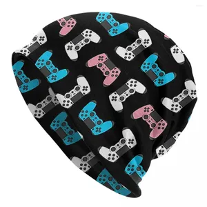 Berets Trans Remote Pride Game Controller Caps Hip Hop Homens Mulheres Street Skullies Gorros Chapéu Verão Quente Dual-Use Bonnet Knit