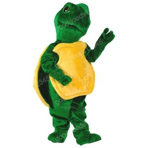 Green Turtle Mascot Costumes Christmas Cartoon Character Outfit Suit Character Carnival Xmas Halloween vuxna storlek födelsedagsfest utomhus outfit