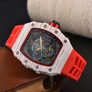 6-pin automatic watch men's watch luxury 2023 full-featured quartz watches silicone strap gift 138