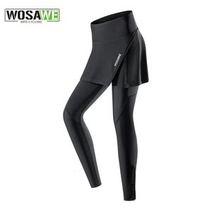 Fahrradhose WOSAWE Damen Lange Radhose Downhill-Fahrradhose Lange Fahrradhose Sporthose GEL-Pad Stoßfest S-XL 231216