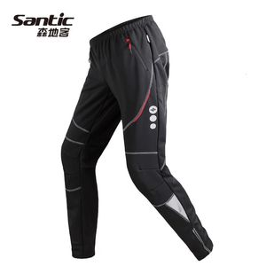 Bisiklet Pantolon Santic Bisiklet Pantolon Erkekler Kış Polar Sıcak Pantolon Dış Mekan Giyim Uzun Giyim Bisiklet Balıkçılık Fitness Pantolon Asya Boyutu 231216