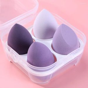 Makeup Sponges 4st Svamp Pulver Puff Dry and Wet Combined Beauty Cosmetic Ball Foundation Bevel Cut Make Up Tools